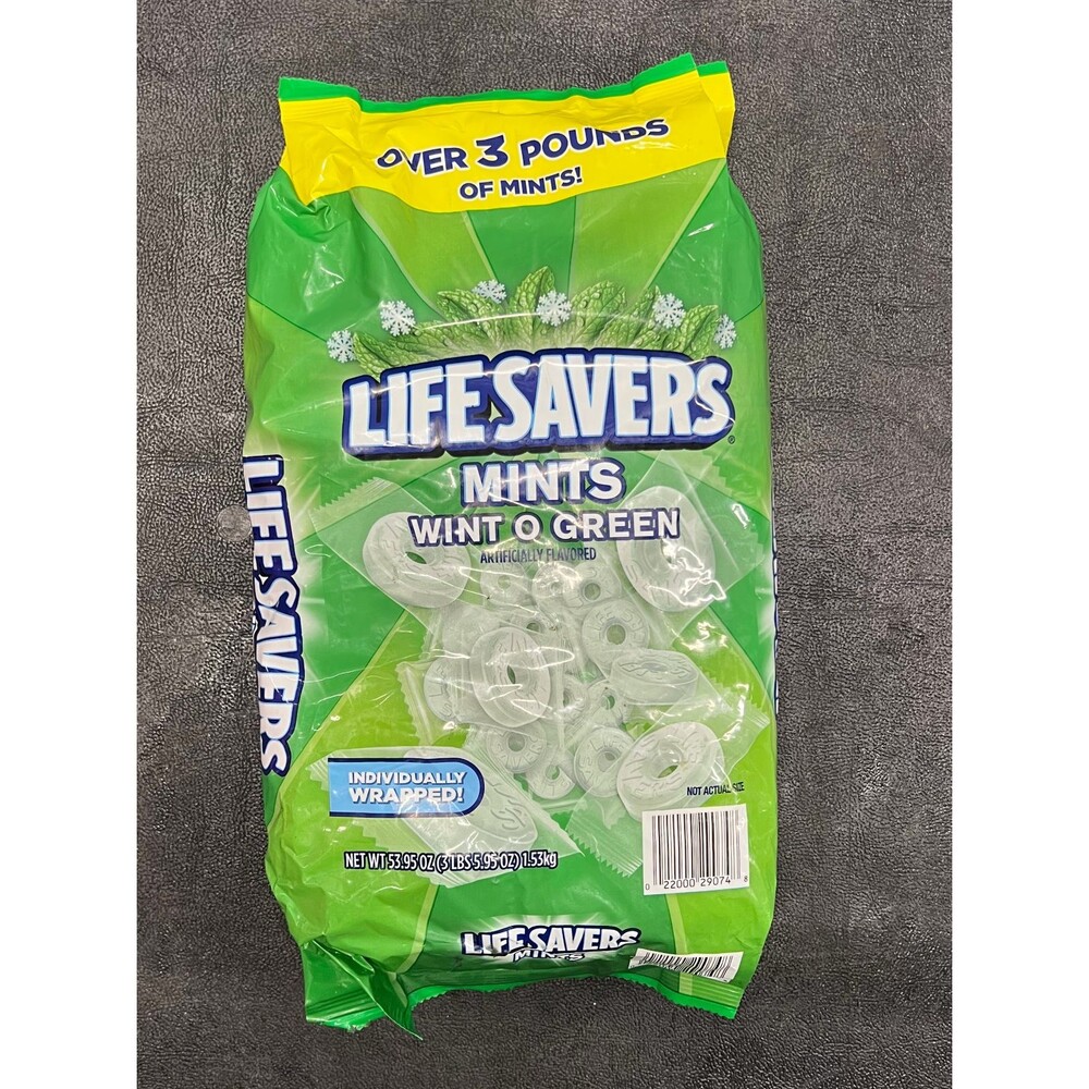Life Savers Wint-O-Green Mints Hard Candy, 3 lbs.